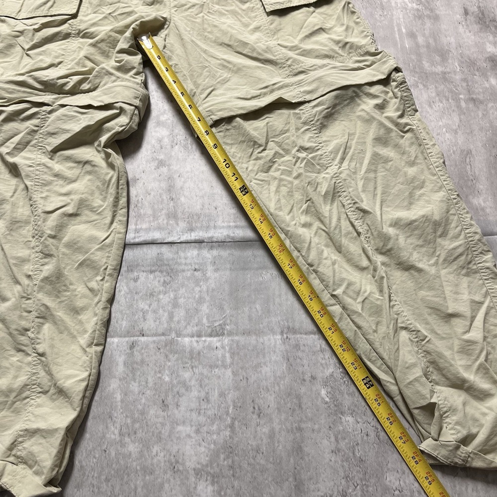 Columbia Pants Mens 32 Beige Convertible Ripstop Cargo Nylon Outdoor Xl 32 Fish - Picture 3 of 10